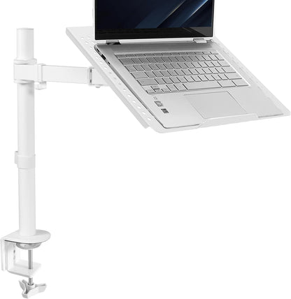 VIVO Single Laptop Notebook Desk Mount Stand, Fully Adjustable Extension with C-clamp, Fits up to 17 inch Laptops, Black, STAND-V001L