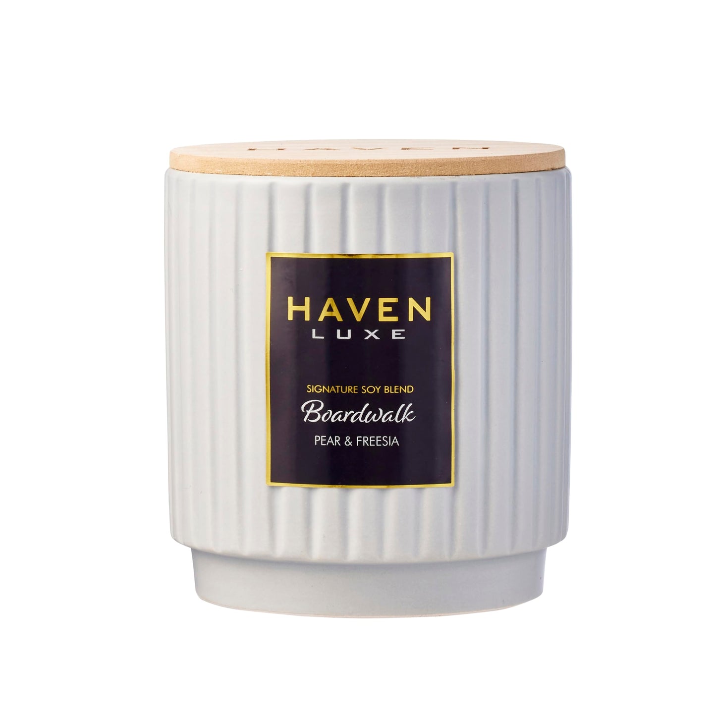 Haven Apple & Peony Scented Candle in Glass Jar - Clean-Burning Soy Wax Blend with Natural Cotton Wick - Long-Lasting Aromatherapy Candle for Home Decor & Fragrance