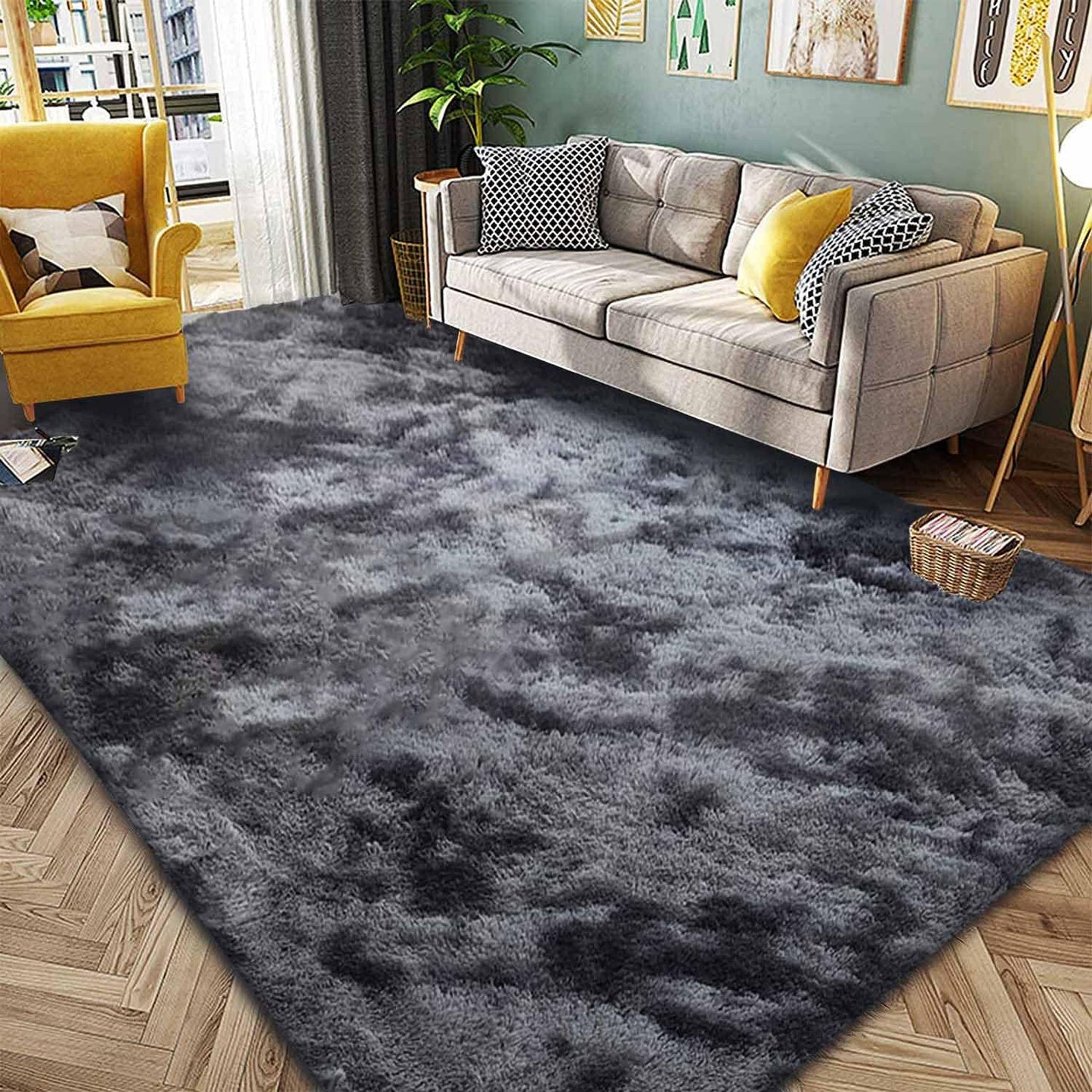 Rugs for Living Room Fluffy Area Rug Shaggy for Bedroom Soft Modern Luxury Fur Carpet for Kids Room Nursery Indoor Plush Furry Rug Comfy Home Decor Floor Mat (White, 80 * 150cm)