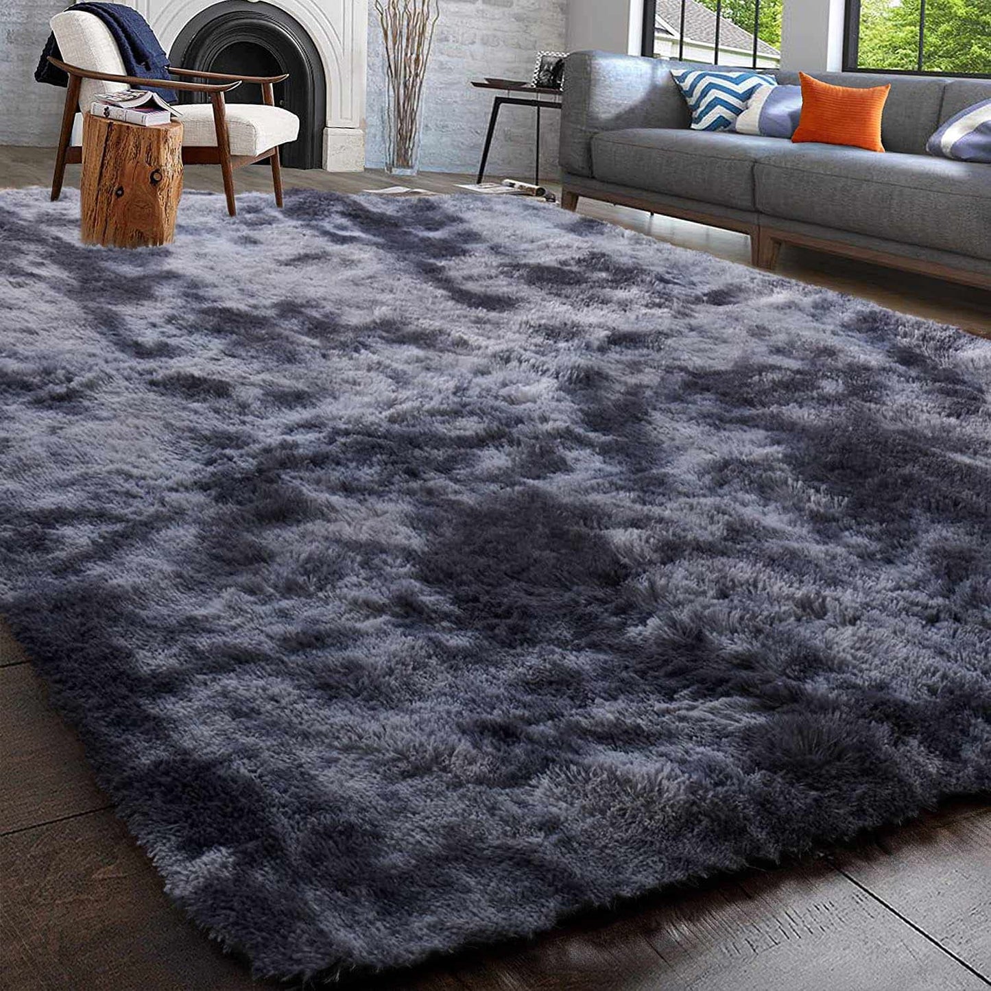 Rugs for Living Room Fluffy Area Rug Shaggy for Bedroom Soft Modern Luxury Fur Carpet for Kids Room Nursery Indoor Plush Furry Rug Comfy Home Decor Floor Mat (White, 80 * 150cm)