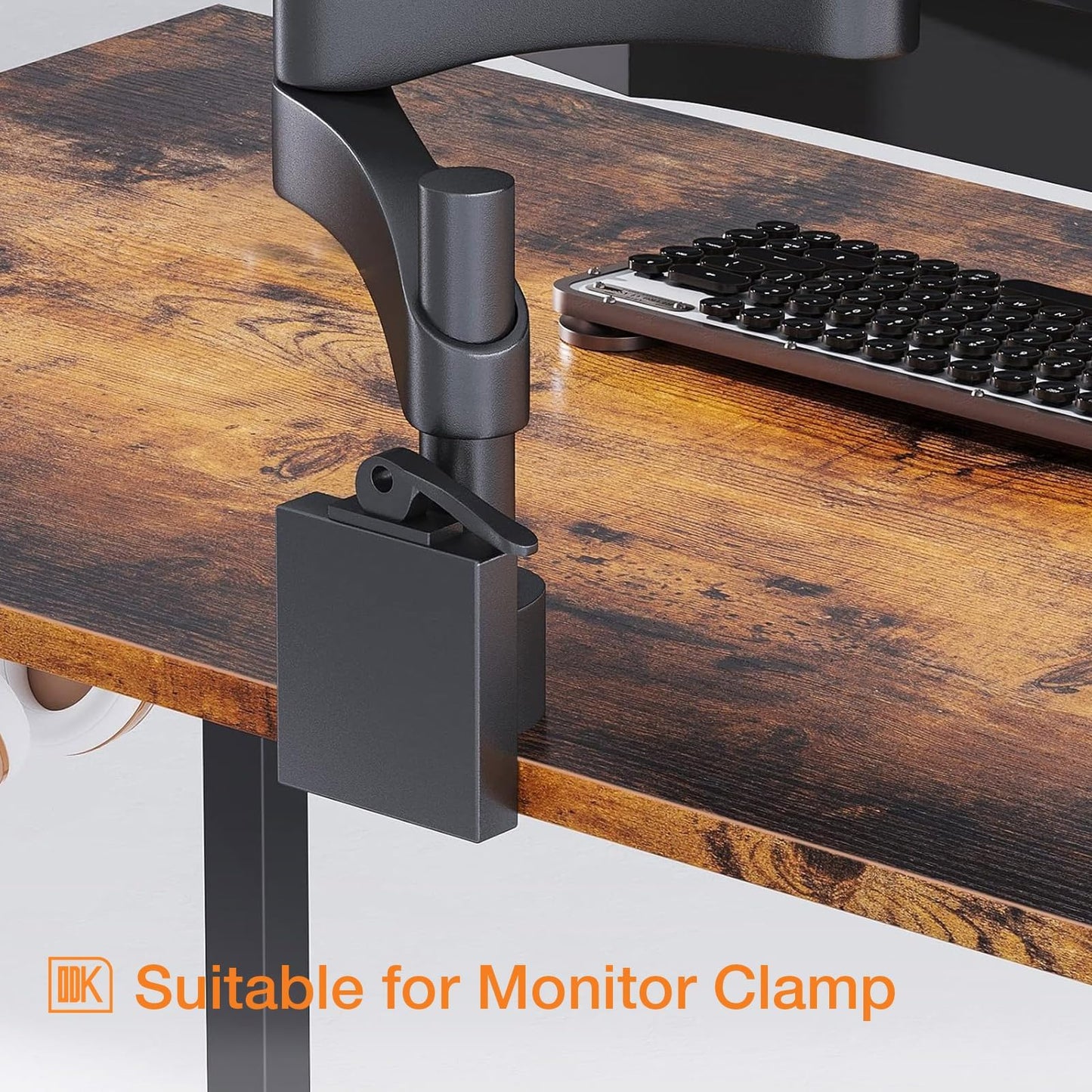 ODK Computer Desk Home Office Desk, Modern Writing Table, Simple Style PC Table with Storage Bag and Headphone Hook,100 * 48cm