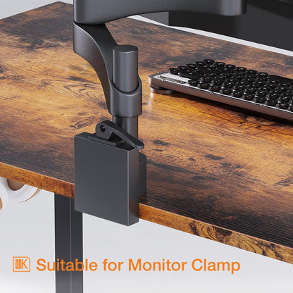 ODK Computer Desk Home Office Desk, Modern Writing Table, Simple Style PC Table with Storage Bag and Headphone Hook,100 * 48cm