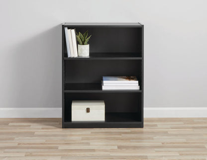 Mainstays 3-Shelf Bookcase with Adjustable Shelves, White